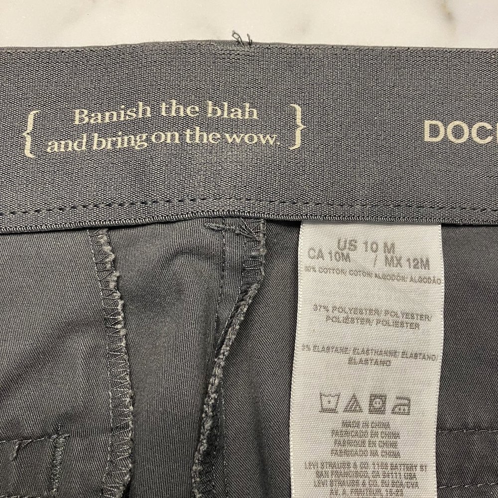 Womens Levi Dockers Dress Pants - Dark Gray Size 10M - Picture 2 of 8